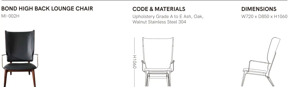 Source specification with model codes, materials, dimensions and drawings: MI-002H