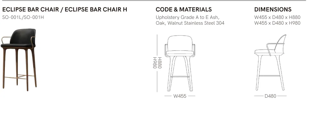 Source specification with model codes, materials, dimensions and drawings: SO-001L / SO-001H